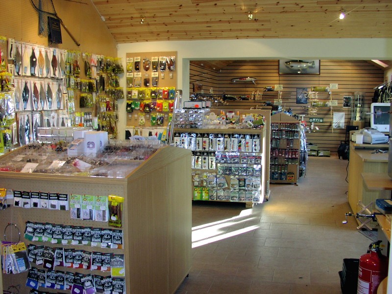 Inside the Anglers Lodge Tackle Shop