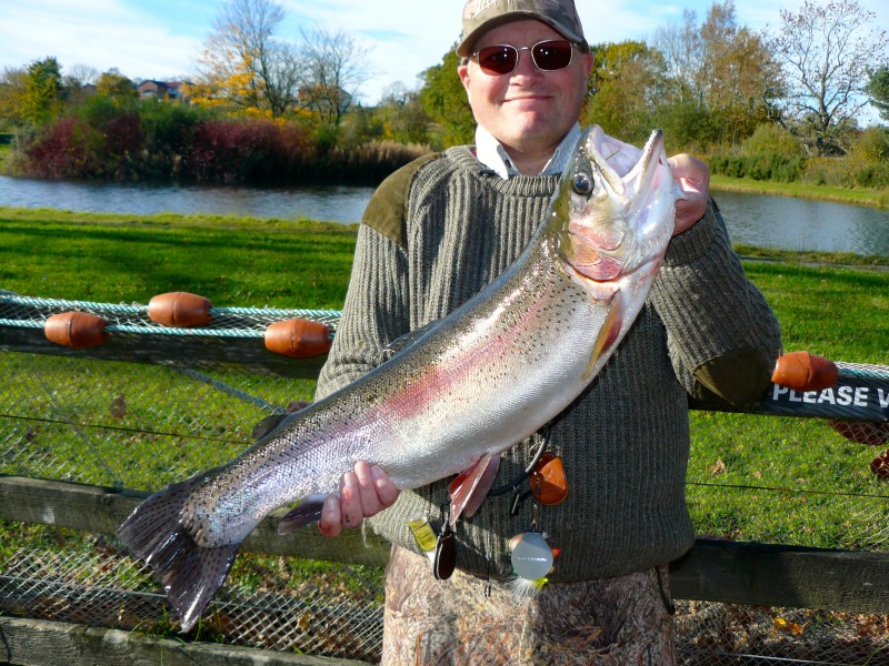 Philip Totten with 8lb 12oz rainbow