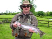 Ian Grey from West Auckland. 4lb 11oz, olive fritz lure